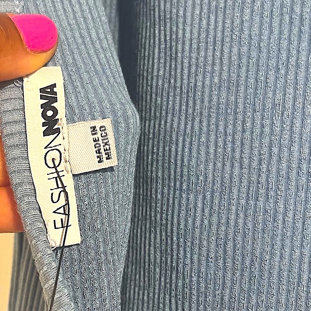 Fashion Nova Sexy Ribbed Body Con Spring/Summer Dress - Picture 3 of 5